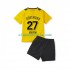 Camisola Borussia Dortmund Karim Adeyemi 27 Criança Equipamento Primeiro 2022-2023 Manga Curta